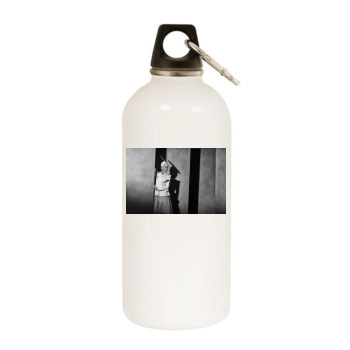 Helen Mirren White Water Bottle With Carabiner