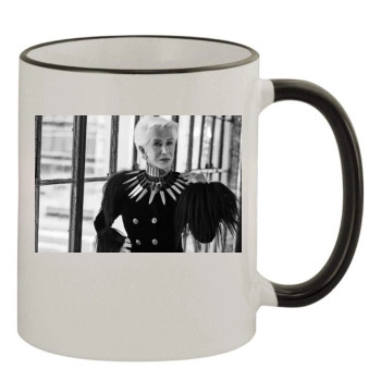 Helen Mirren 11oz Colored Rim & Handle Mug