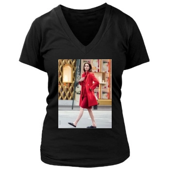 Hilary Rhoda Women's Deep V-Neck TShirt