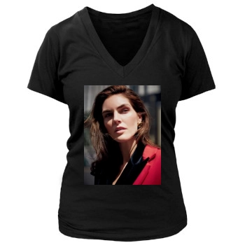 Hilary Rhoda Women's Deep V-Neck TShirt