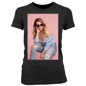 Hilary Duff Women's Junior Cut Crewneck T-Shirt