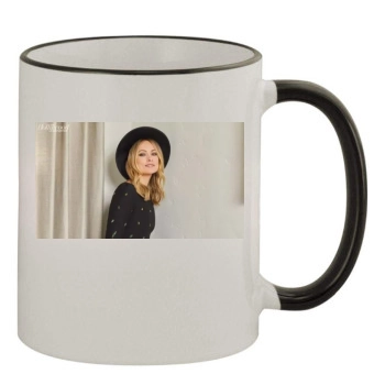 Olivia Wilde 11oz Colored Rim & Handle Mug