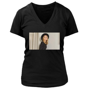 Olivia Wilde Women's Deep V-Neck TShirt