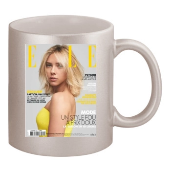 Scarlett Johansson 11oz Metallic Silver Mug