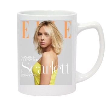 Scarlett Johansson 14oz White Statesman Mug