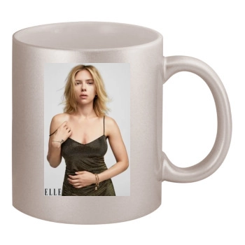 Scarlett Johansson 11oz Metallic Silver Mug