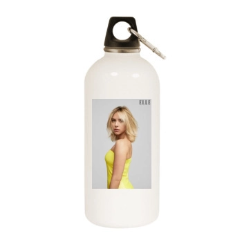 Scarlett Johansson White Water Bottle With Carabiner