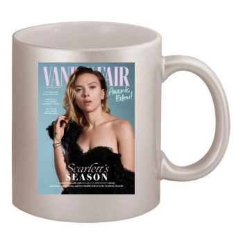 Scarlett Johansson 11oz Metallic Silver Mug