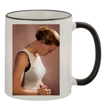 Scarlett Johansson 11oz Colored Rim & Handle Mug