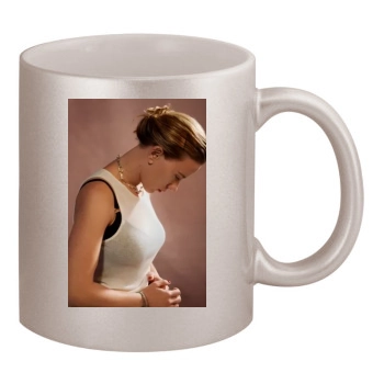 Scarlett Johansson 11oz Metallic Silver Mug