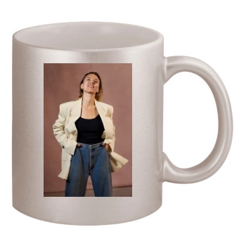 Scarlett Johansson 11oz Metallic Silver Mug