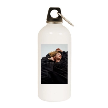 Scarlett Johansson White Water Bottle With Carabiner