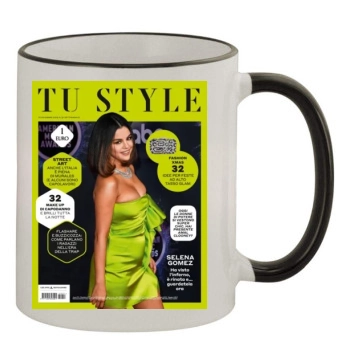 Selena Gomez 11oz Colored Rim & Handle Mug