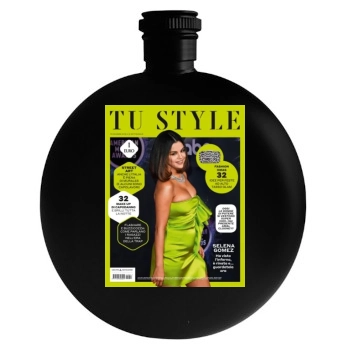 Selena Gomez Round Flask