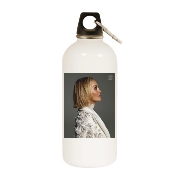 Sharon Stone White Water Bottle With Carabiner