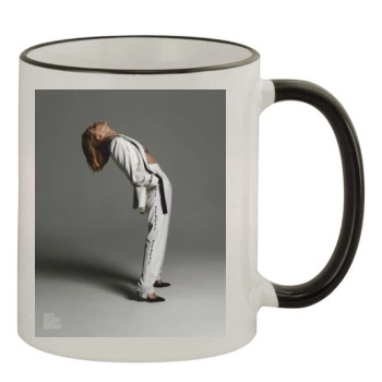 Sharon Stone 11oz Colored Rim & Handle Mug