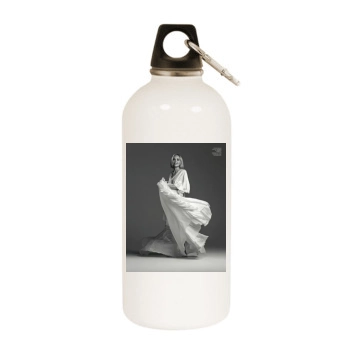 Sharon Stone White Water Bottle With Carabiner