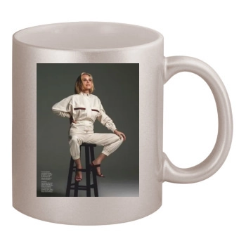 Sharon Stone 11oz Metallic Silver Mug