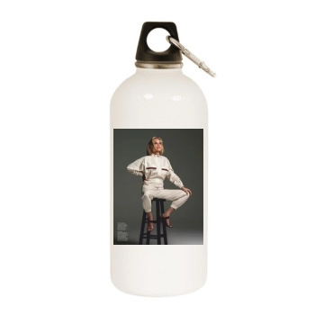 Sharon Stone White Water Bottle With Carabiner