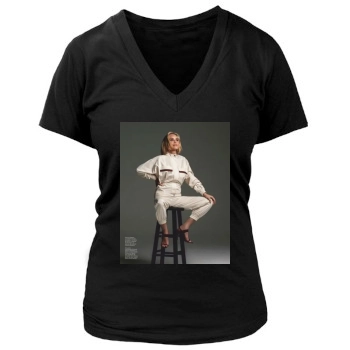 Sharon Stone Women's Deep V-Neck TShirt