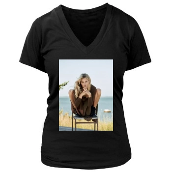 Sienna Miller Women's Deep V-Neck TShirt