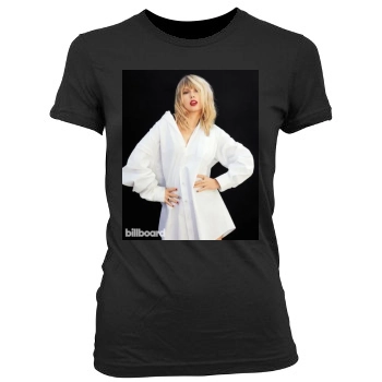 Taylor Swift Women's Junior Cut Crewneck T-Shirt