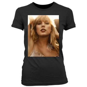 Taylor Swift Women's Junior Cut Crewneck T-Shirt