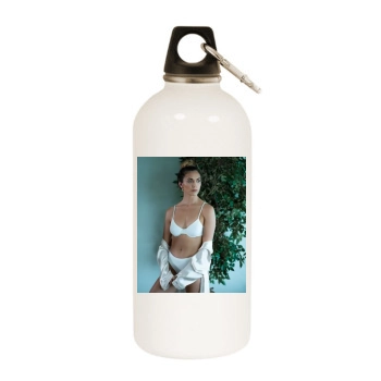 Alyson Stoner White Water Bottle With Carabiner