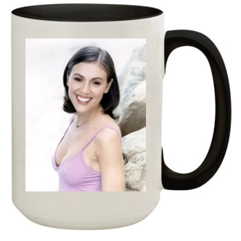 Alyssa Milano 15oz Colored Inner & Handle Mug