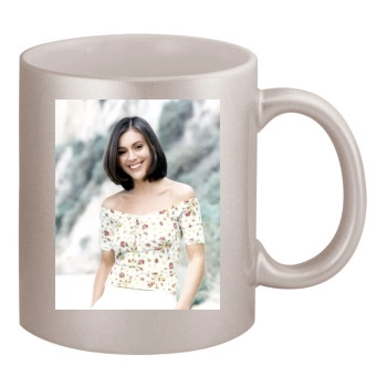 Alyssa Milano 11oz Metallic Silver Mug