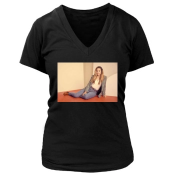 Amanda Bynes Women's Deep V-Neck TShirt