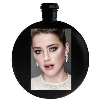 Amber Heard Round Flask