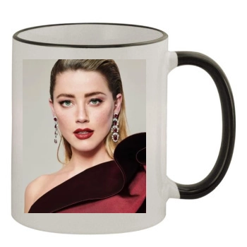 Amber Heard 11oz Colored Rim & Handle Mug