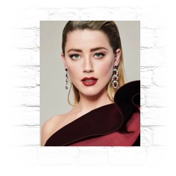 Amber Heard Metal Wall Art