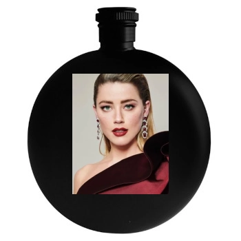 Amber Heard Round Flask