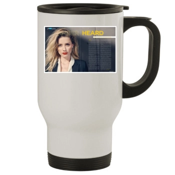 Amber Heard Stainless Steel Travel Mug