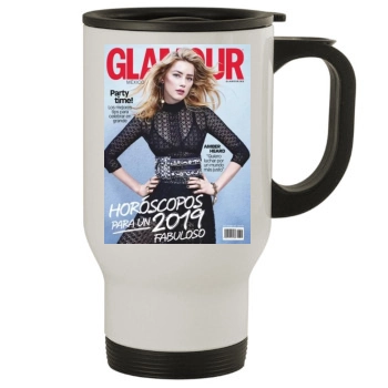 Amber Heard Stainless Steel Travel Mug