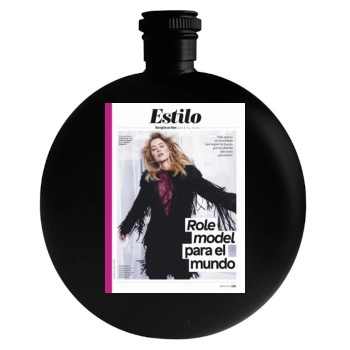 Amber Heard Round Flask