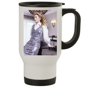 Amber Heard Stainless Steel Travel Mug