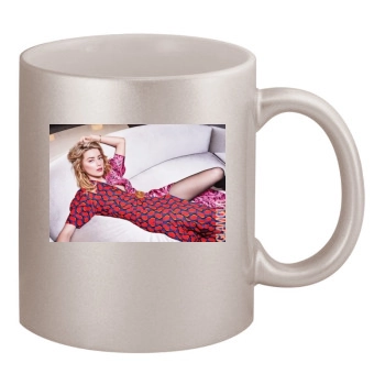 Amber Heard 11oz Metallic Silver Mug