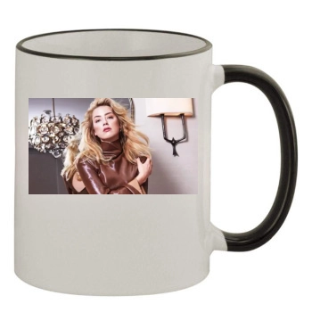 Amber Heard 11oz Colored Rim & Handle Mug