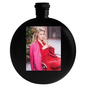 Amber Heard Round Flask