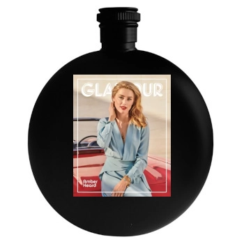 Amber Heard Round Flask