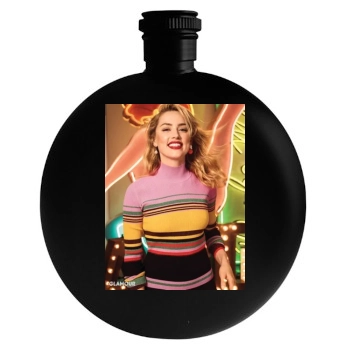 Amber Heard Round Flask