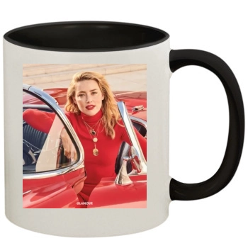 Amber Heard 11oz Colored Inner & Handle Mug