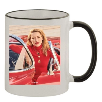 Amber Heard 11oz Colored Rim & Handle Mug