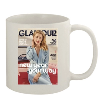 Amber Heard 11oz White Mug