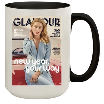 Amber Heard 15oz Colored Inner & Handle Mug