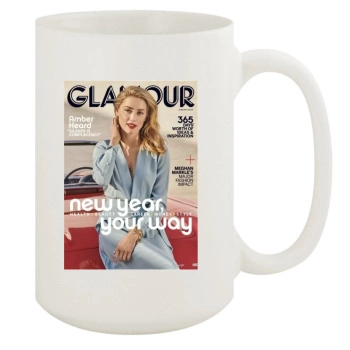 Amber Heard 15oz White Mug