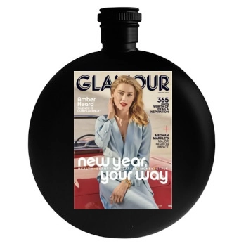 Amber Heard Round Flask